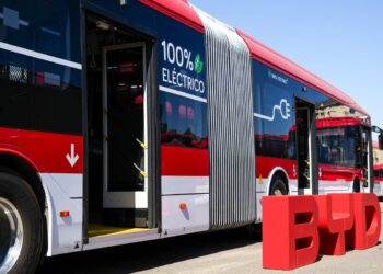 El 55% de los buses de la Red ya son eléctricos.
