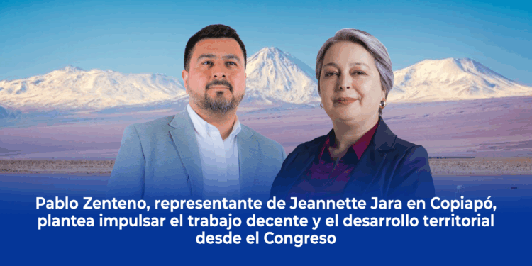 Pablo Zenteno, representante de Jeannette Jara en Copiapó, plantea impulsar el trabajo decente y el desarrollo territorial desde el Congreso