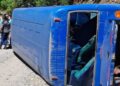 Accidente de bus causa numerosos heridos en ruta rural de Panguipulli.