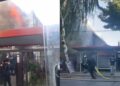 Asombroso rescate de tres niños llevado a cabo por pasajeros de una micro durante el incendio en Los Ángeles.