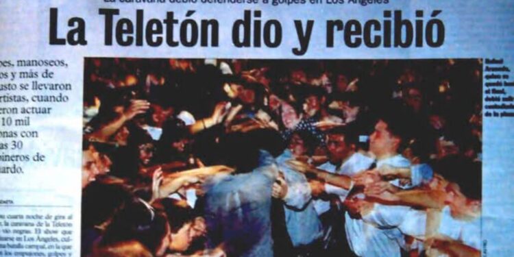 La Caravana de la Teletón llegó a Los Ángeles: caos, robos y un bebé extraviado.