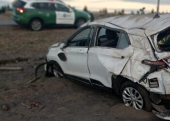 Conductor ebrio volcó y fue detenido en Quilleco.
