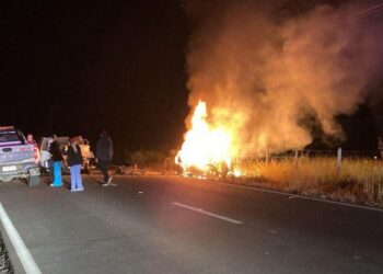 Mujer de 27 años muere calcinada tras un grave accidente de tráfico causado por un conductor ebrio en la ruta de Lolol.