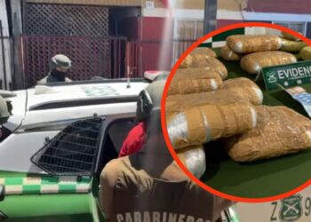 Seis arrestados y más de 40 kilos de droga incautados en la provincia del Biobío: un hogar en Los Ángeles se utilizaba para la venta.
