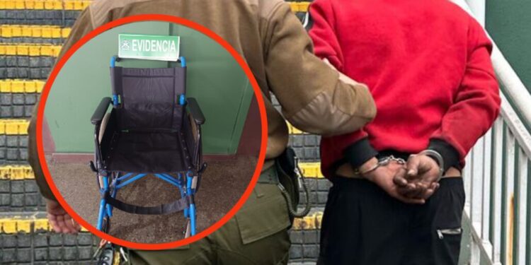 Capturan a delincuente por robar una silla de ruedas a una persona con discapacidad en Los Ángeles.