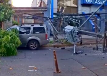 Conductor en estado de ebriedad fue arrestado tras un accidente que arrasó postes y causó un apagón en Los Ángeles.