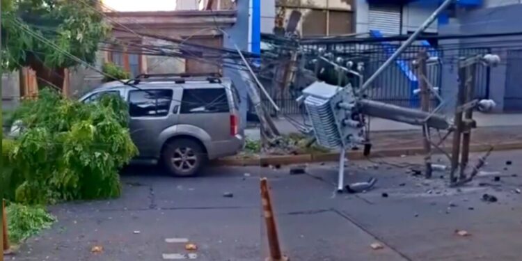 Conductor en estado de ebriedad fue arrestado tras un accidente que arrasó postes y causó un apagón en Los Ángeles.