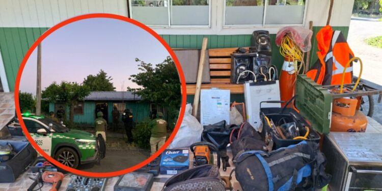 Segundo allanamiento en la vivienda del secuestro en Villa Mercedes, Quilleco: Se halló un valioso botín de objetos y armas.