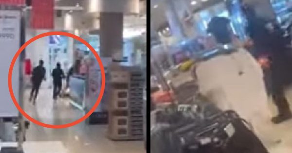 Robo a mano armada en el Mall Arauco Maipú terminó con disparos al aire.
