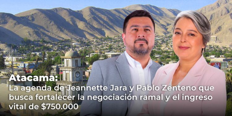 Atacama: la agenda de Jeannette Jara y Pablo Zenteno que busca fortalecer la negociación ramal y el ingreso vital de $750.000