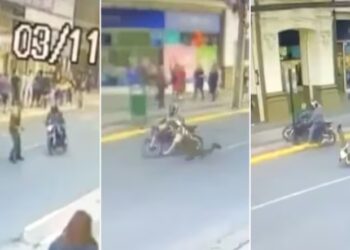 Carabinero fue chocado por una moto en control policial en San Bernardo: hay un detenido.