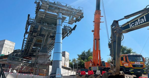 Teleférico Bicentenario ya lleva la mitad de avance y promete conectar cuatro comunas.