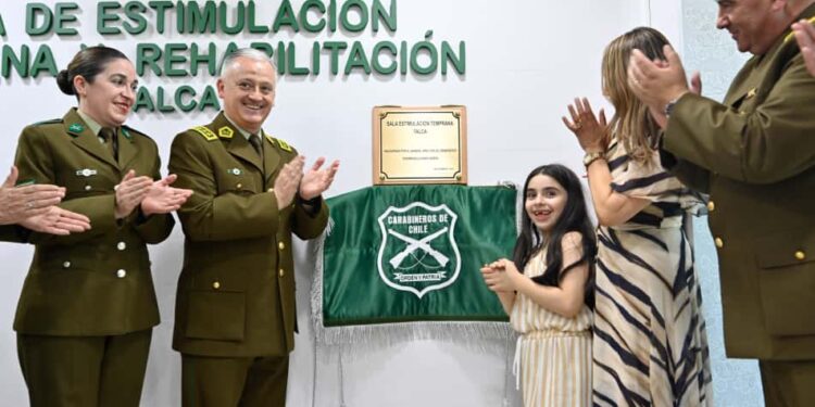 Carabineros presenta nuevas Salas de Estimulación Temprana en Talca y Concepción.