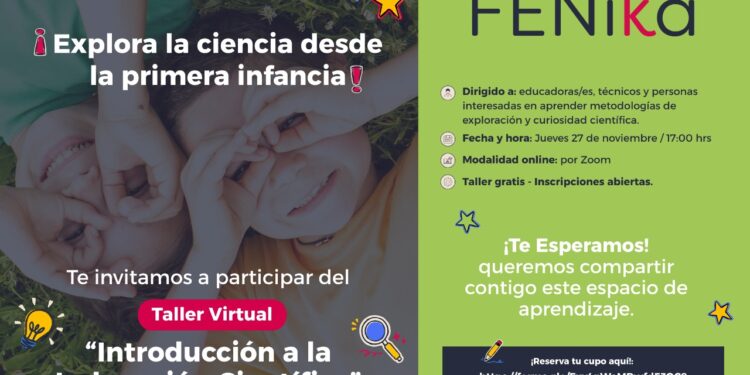 «Introducción a la Indagación Científica» es el nombre del primer taller en línea de la Fundación Fénika.