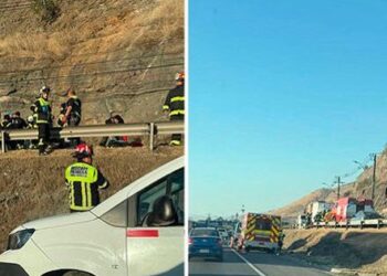Choque entre autos causa restricción en la autopista Los Libertadores.