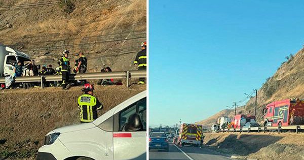 Choque entre autos causa restricción en la autopista Los Libertadores.