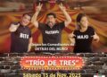 Comediantes de “Detrás del Muro” traen a Santiago su espectáculo “Trío de Tres”