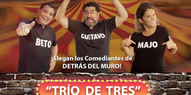 Comediantes de “Detrás del Muro” traen a Santiago su espectáculo “Trío de Tres”