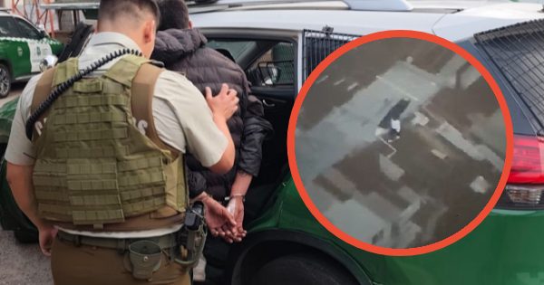 Extorsión a punta de pistola: Carabineros realiza operativo y detiene a cuatro delincuentes en Recoleta.