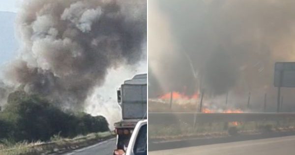 Incendio en Lampa quema pastizales y se extiende a una bodega.