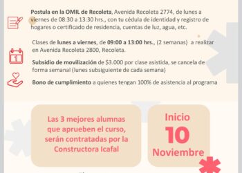 Mujeres de Recoleta tendrán la oportunidad de capacitarse en el rubro de la construcción.