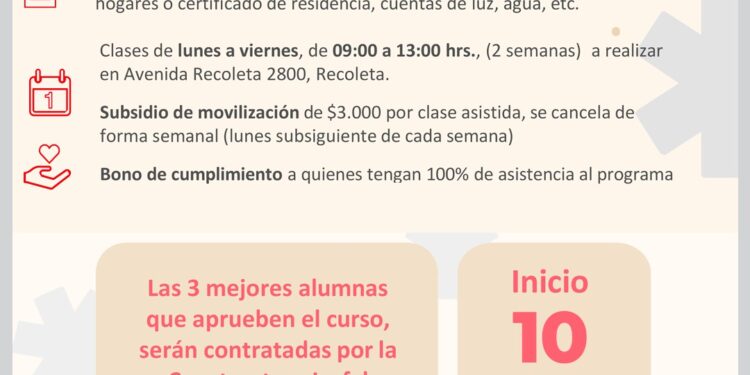 Mujeres de Recoleta tendrán la oportunidad de capacitarse en el rubro de la construcción.