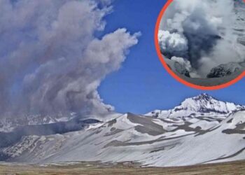 Alerta por actividad del volcán Planchón-Peteroa en la frontera Chile-Argentina.