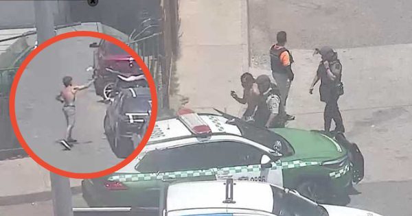 Carabineros atrapó a un tipo que lanzó bombas molotov a una casa en Lo Barnechea.