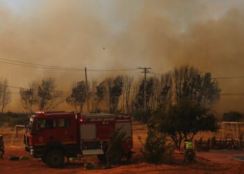 Senapred pide evacuación preventiva debido al avance del incendio en Maule.