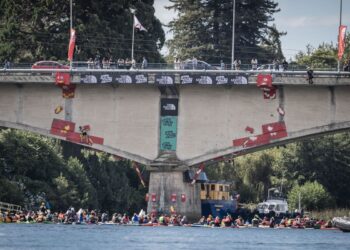 ¡El Climb Festival 2026 vuelve a Valdivia con psicobloc y un salto de 15 metros libre sobre el río Calle Calle!