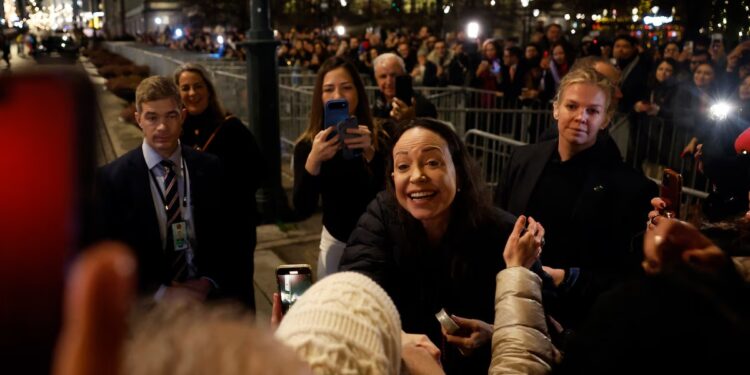 María Corina Machado afirmó que en Venezuela hay presencia de agentes rusos, iraníes, de Hezbollah y de bandas criminales.