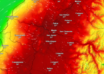 Advertencia por altas temperaturas en el Maule: se prevén hasta 37°C esta semana.