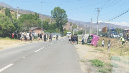 Accidente de bus particular en la Ruta 68 provoca significativa congestión.