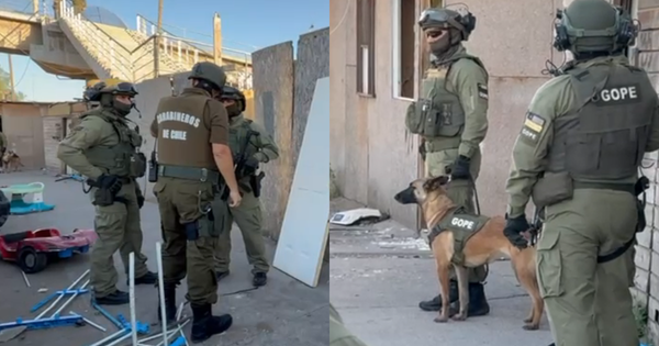 [VIDEO] Más de 140 carabineros están en el desalojo y demolición de la toma «El Trébol» en Maipú.