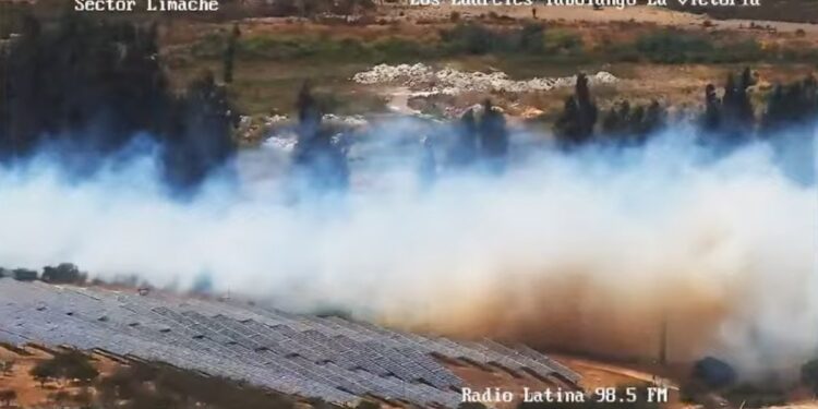 Incendio forestal en Tabolango representa un riesgo de expansión hacia las viviendas.
