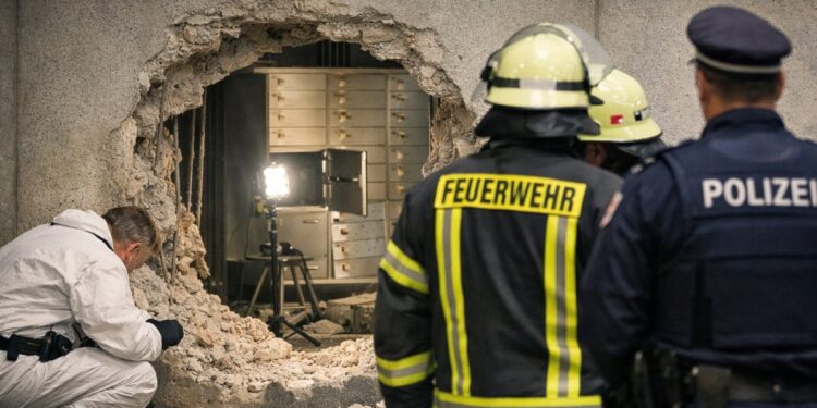 Delincuentes sustraen 30 millones de euros de la bóveda de un banco en Alemania.