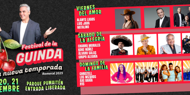Festival de la Guinda 2025: Romeral inicia la temporada de festivales en el Maule con música, humor y tradición.