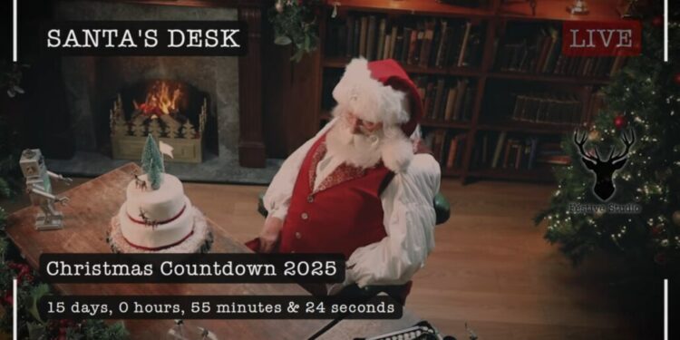 Enséñales a tus hijos cómo laboran los duendes en esta Navidad: el taller del Viejito Pascuero cuenta con cámaras en tiempo real.