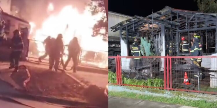 Incendio en vivienda causa la muerte de una mujer y sus dos hijas pequeñas en Osorno.