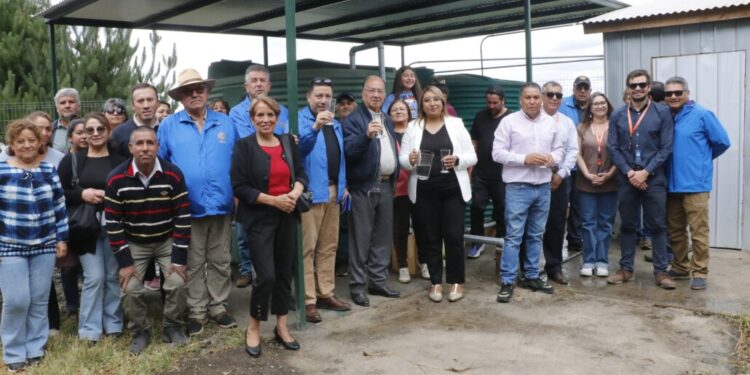 Casi 140 familias favorecidas con el nuevo sistema de agua potable en un reconocido sector rural de Los Ángeles.