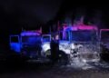 Incendio intencionado en Malleco provoca la destrucción de dos camiones.