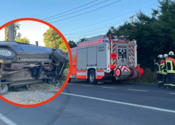 Tres personas heridas tras colisión y volcamiento en la ruta Los Ángeles – El Peral.