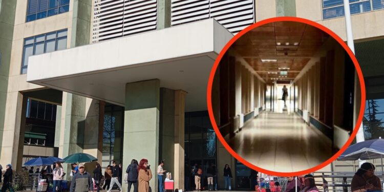 ¿Un espectro? Registran una misteriosa figura dentro del Hospital de Los Ángeles.