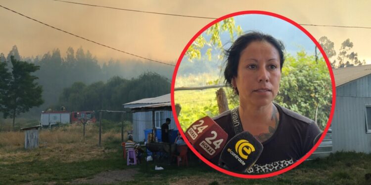 Vecinos de Mulchén se sienten amenazados por posibles incendios forestales: «Estamos angustiados, no queremos perder nuestros hogares.»