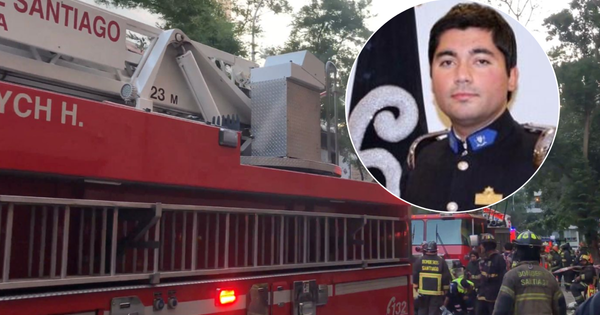 Muere trabajador de Bomberos mientras luchaba contra incendio en Santiago.