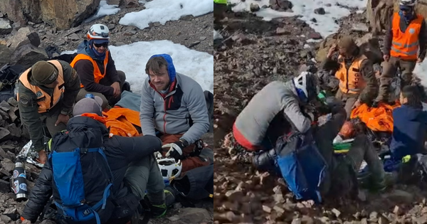[VIDEO] Encuentran a joven desaparecida durante trekking en Farellones con vida