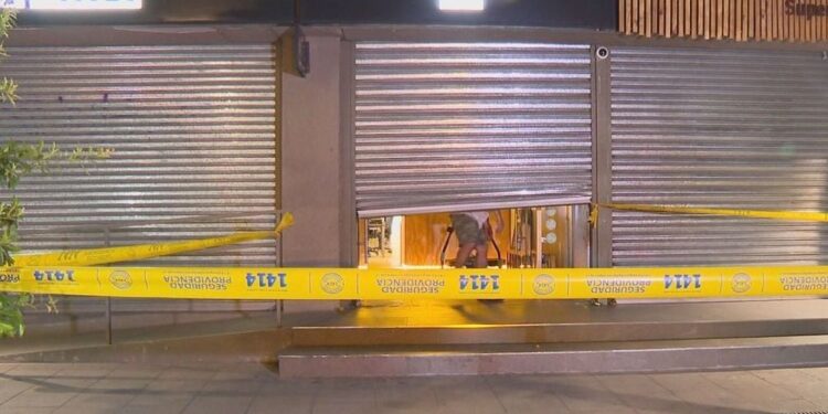 Detienen a ocho ladrones que asaltaron un local de videojuegos en Providencia.