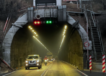 Cierre del Túnel Chacabuco en la noche por trabajos programados en la Ruta 57.