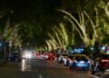 Más de 3.500 vecinos disfrutaron del encendido del árbol de Navidad en el Palacio Falabella.