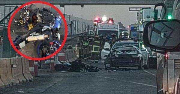 [LANDA] Accidente en Lo Echevers deja a motociclista en estado crítico.